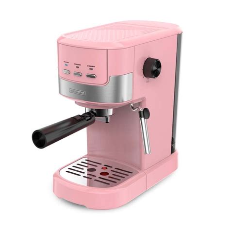 Machine Expresso Moulu Et Dosette Bars Colormost Kitchencook Rose