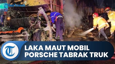 Laka Maut Mobil Mewah Porsche Tabrak Truk Di Tol Jagorawi Mobil