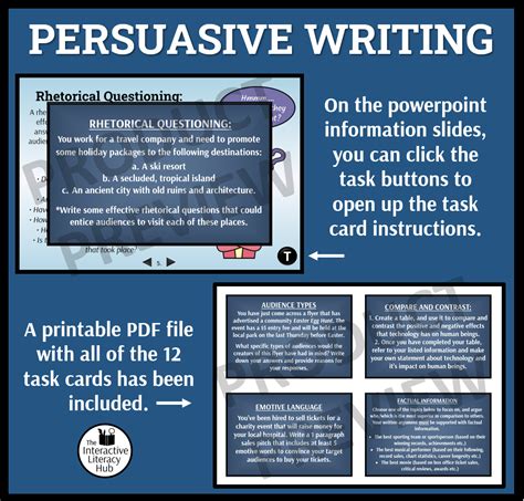 Persuasive Writing Powerpoint Middle School