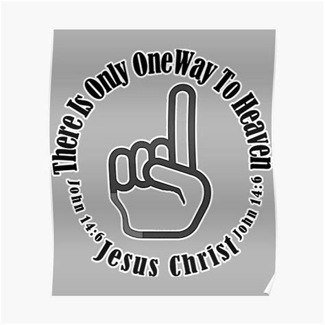 Jesus The Truth One Way Christian Bible Premium Matte Vertical Poster