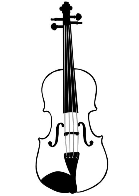 Coloriage le violon Gratuit à Imprimer Img 10033