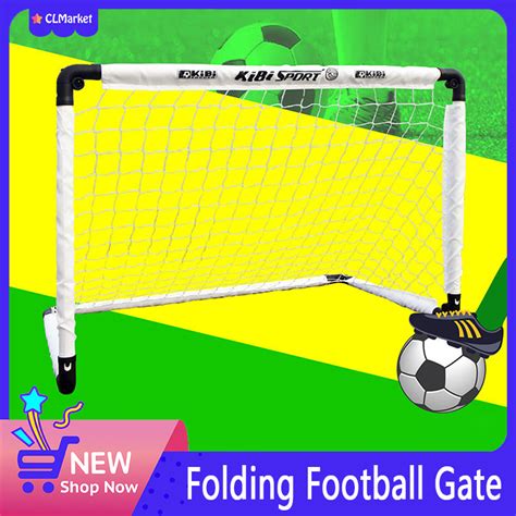 Portable Folding Soccer Goal Set Kids Sports Mini Soccer Toys for Kids ...