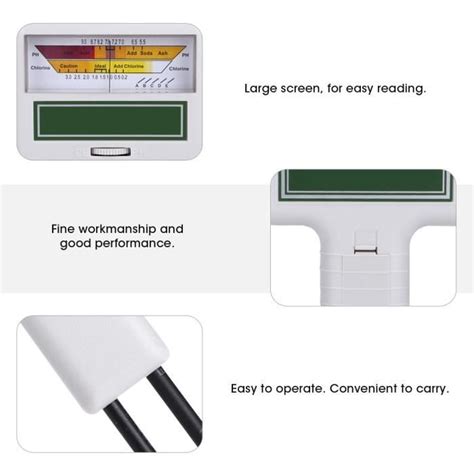 Fafeicy Testeur De Qualit De L Eau Testeur Cl Portable Compteur De