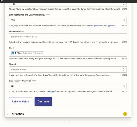 Error Failed To Create A Send Channel Message In Slack While