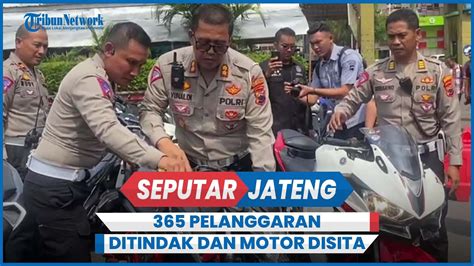 Serius Atasi Balap Liar Satlantas Polrestabes Semarang Tilang