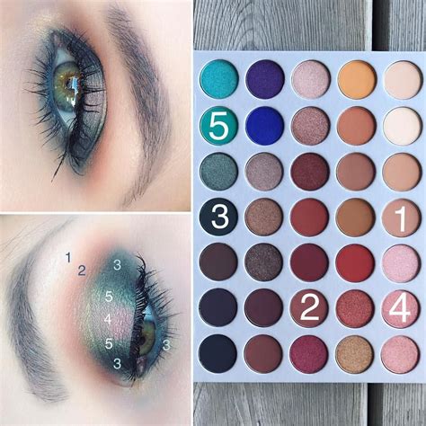 Peacock Hallo Eye Look Morphebrushes X Jaclynhill Eyeshadow Palette