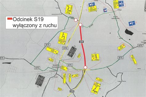 Zmiana organizacji ruchu na węźle S19 Sokołów Małopolski Podkarpacie