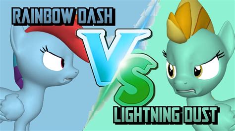 Rainbow Dash VS Lightning Dust Animation YouTube