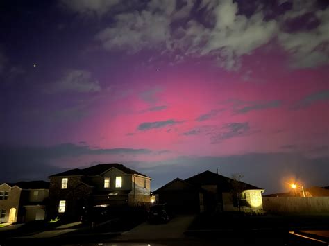 The Northern Lights are visible in parts of Southeast Texas tonight