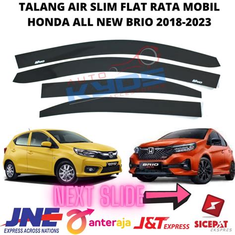 Jual Talang Air Slim Flat Rata Mobil Honda All New Brio 2018 Slim Flat