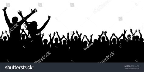 Crowd Party Silhouette Stock Vector (Royalty Free) 772118473 | Shutterstock