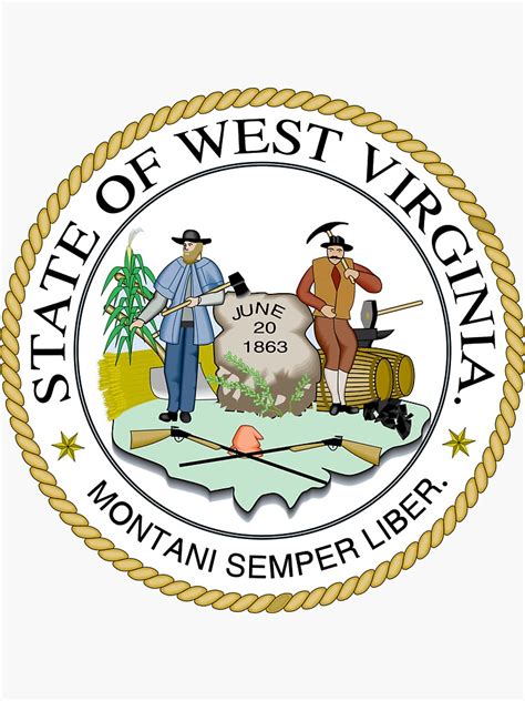 State Seal Of West Virginia Sticker For Sale By Bankrobbergus Redbubble