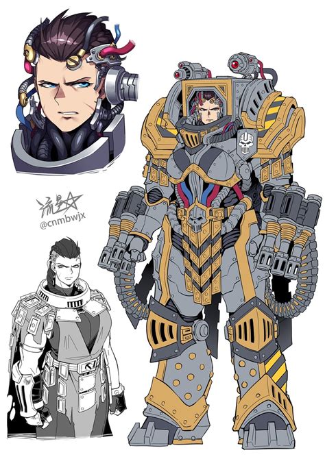 Perturabo Warhammer 40k Drawn By Ryuuseimarkii Danbooru