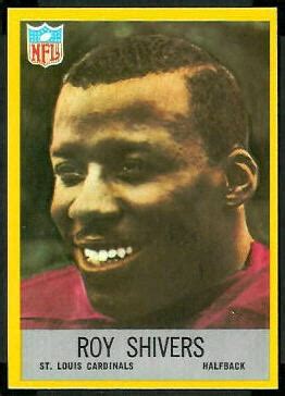 Philadelphia Football Card Roy Shivers Rookie Card