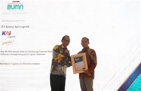 Kai Logistik Raih Penghargaan Best Bumn Awards Bukti Optimalkan