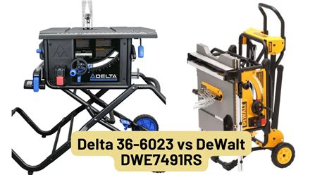 Delta 36 6023 Vs Dewalt Dwe7491rs Mdm Tool Supply