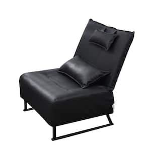 FENBAO Black Living Room Chair Recliner Chair For Bedroom Massage