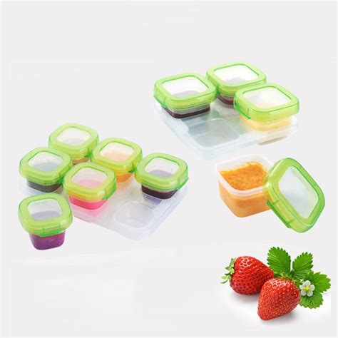 6 Stuks Set Draagbare Babyvoeding Opslag Container Grandado