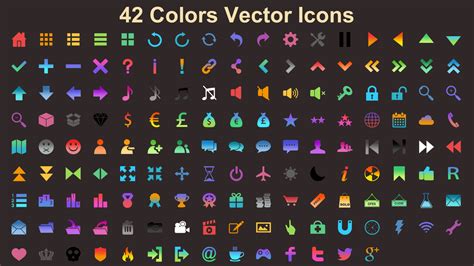 6000 Flat Buttons Icons Pack