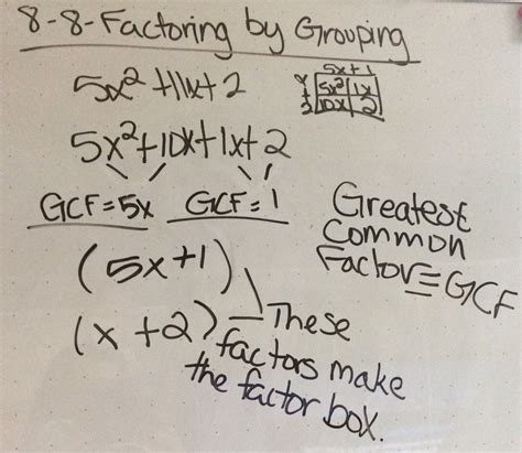 Factoring by Grouping - Solving SYstems of Equations and Quadratics