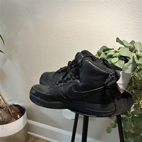 Nike Airforce Black Shoes I honestly only wore... - Depop