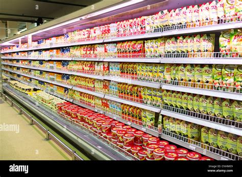 Inside Of Russian Supermarket Stock Photo Alamy