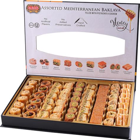 Alreef Assorted Mediterranean Baklava With Honey 800g 70