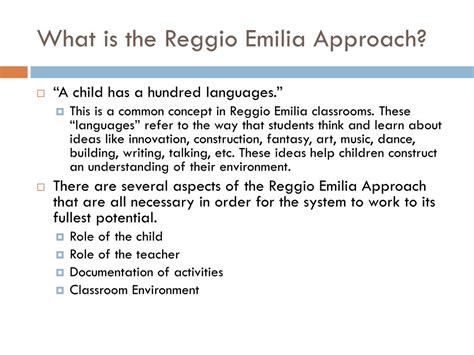 PPT - The reggio emilia Approach PowerPoint Presentation, free download ...