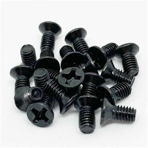 20 M3X6 BLACK ZINC COUNTERSUNK SCREW