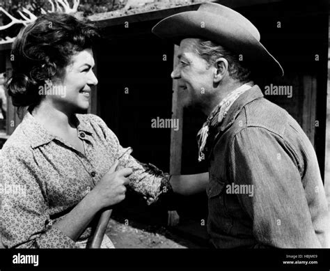 Buckskin From Left Barbara Hale Bill Williams 1968 Stock Photo Alamy