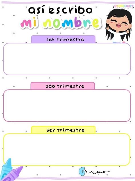 Escribo Mi Nombre Actividades De Nombres En El Preescolar