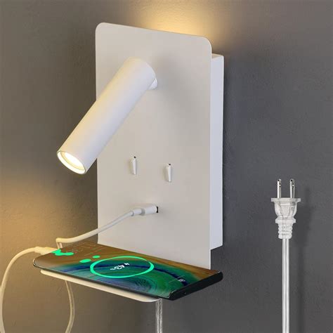 Zerouno Plug In Wall Light Bedroom Wall Mounted Reading Light Led