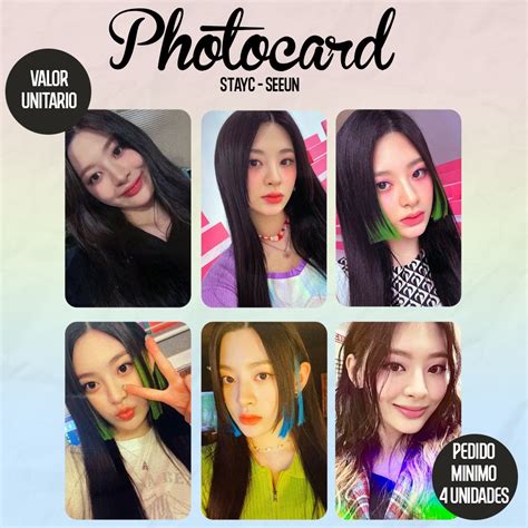 Photocards Kpop Stayc Seeun Fanmade Shopee Brasil