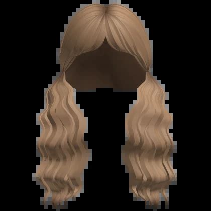 Cute Long Wavy BFF Pigtails Dark Blonde Roblox Item Rolimon S