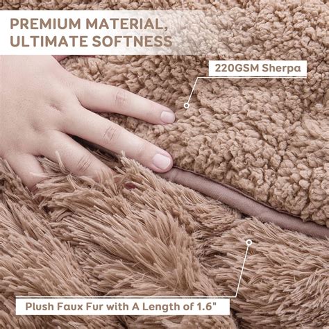 Buy Wemore Shaggy Long Fur Faux Fur Weighted Blanketcozy And Fluffy