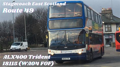 Route Stagecoach East Scotland Dennis Trident Alexander Alx