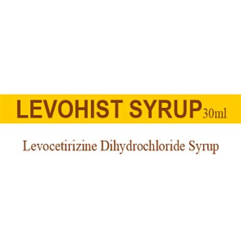 levohist syrup ml amtech product