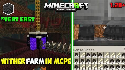 Wither Skeleton Farm In Minecraft Bedrock Edition Wither Farm In Minecraft Pocket Edition 120