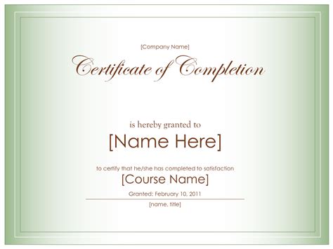 Blank Certificate Templates to Print | Activity Shelter