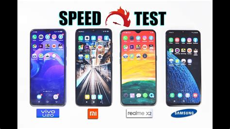 Realme X Vs Redmi Note Pro Vs Vivo U Vs Samsung M S Speedtest