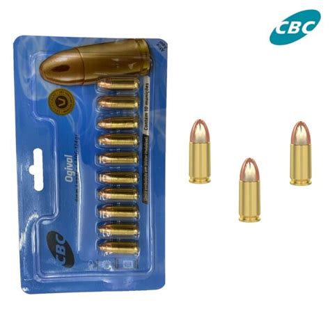 Munição CBC 9mm Luger ETOG 124gr Armas Rio Preto