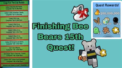 Completing Bee Bear S Part 1 Quests Bee Swarm Simulator 2023 YouTube