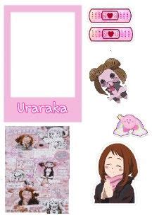 Marco De Ochaco Uraraka Pegatinas Bonitas Manualidades Otaku