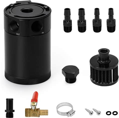 Amazon Compact Oil Catch Can Baffled 2 Port Oil Catch Tank Kit