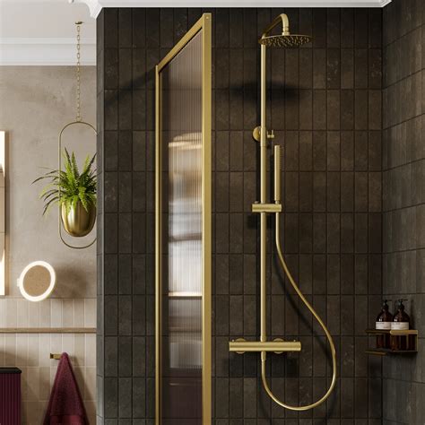 Bar Mixer Shower Brushed Brass Hib Ltd