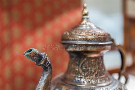 Closeup of Decorative Antique Teapot Stock Image - Image of vintage ...