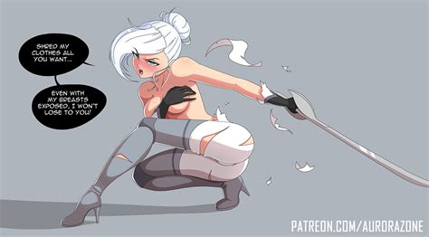 Winter Schnee RWBY Ecchi Hentai Topless Fanart By AuroraZone