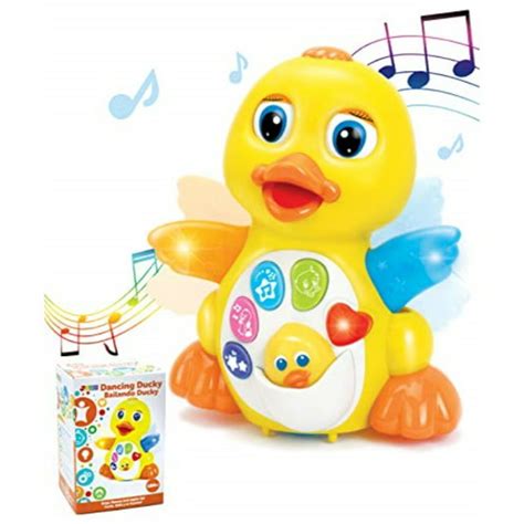 Joyin Dancing Walking Yellow Duck Baby Toy With Music And Led Light Up