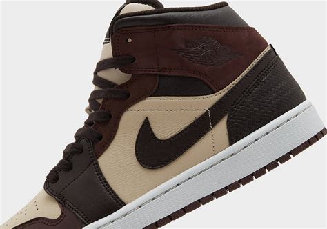 Date De Sortie De La Air Jordan 1 Mid Leather Weave Crumpe