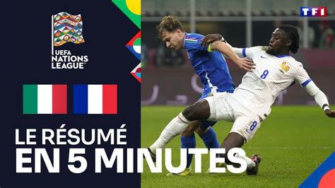 Italie France voir le résumé en 5 minutes Ligue des Nations de l